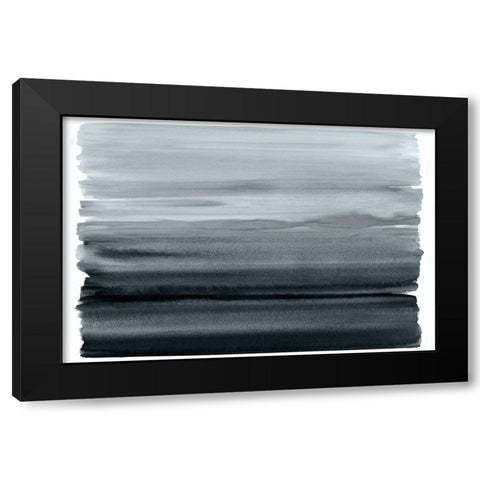 Ombre Gray I Black Modern Wood Framed Art Print with Double Matting by Corbin, Allie