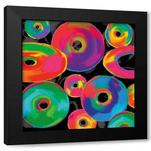 In Living Color II Black Modern Wood Framed Art Print by Rogers, Cameron