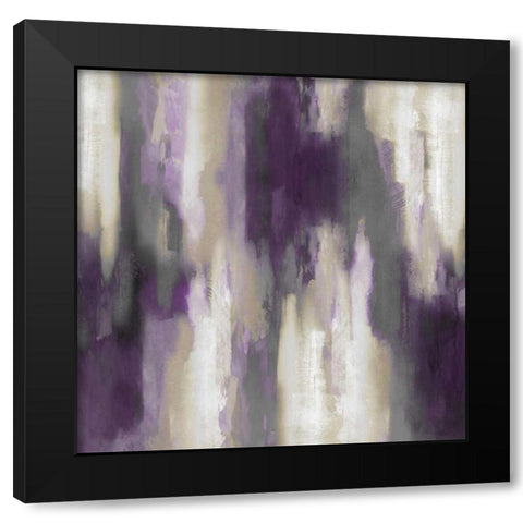 Apex Amethyst II Black Modern Wood Framed Art Print by Spencer, Carey