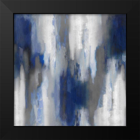 Apex Blue III Black Modern Wood Framed Art Print by Spencer, Carey