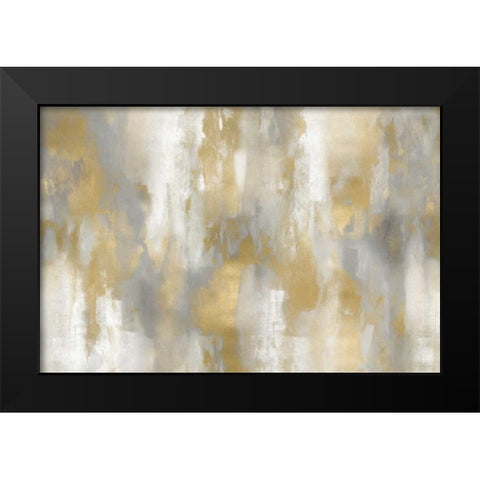 Golden Perspective Black Modern Wood Framed Art Print by Spencer, Carey