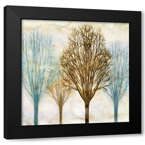 Among the Trees II Black Modern Wood Framed Art Print with Double Matting by Donovan, Chris