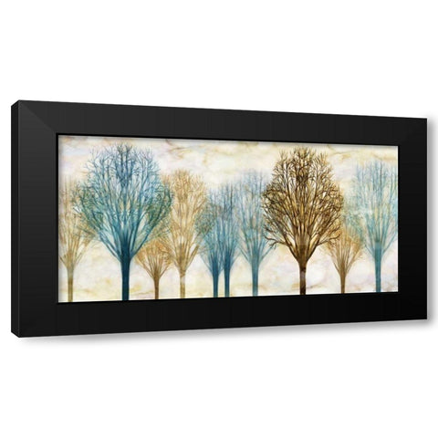 Treelined Black Modern Wood Framed Art Print with Double Matting by Donovan, Chris