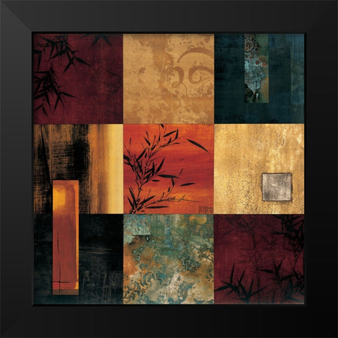 The Middle Way I Black Modern Wood Framed Art Print by Donovan, Chris