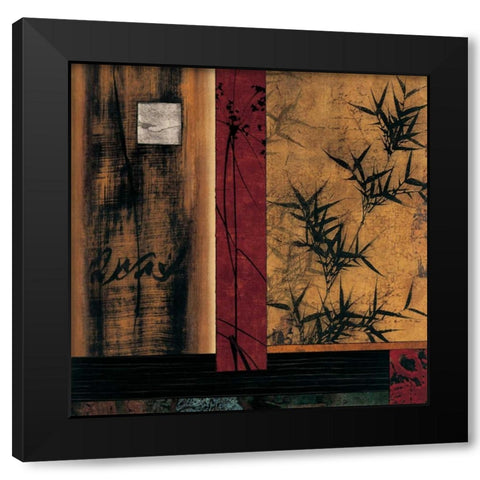 Sun Salutation I Black Modern Wood Framed Art Print with Double Matting by Donovan, Chris