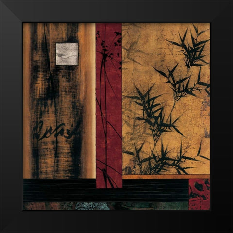 Sun Salutation I Black Modern Wood Framed Art Print by Donovan, Chris