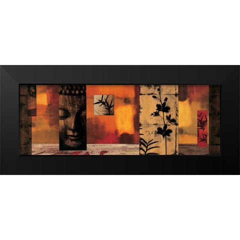 Dharma I Black Modern Wood Framed Art Print by Donovan, Chris