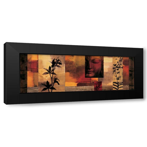 Dharma II Black Modern Wood Framed Art Print with Double Matting by Donovan, Chris