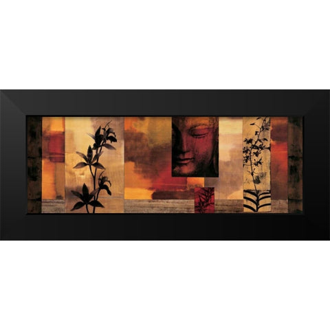 Dharma II Black Modern Wood Framed Art Print by Donovan, Chris