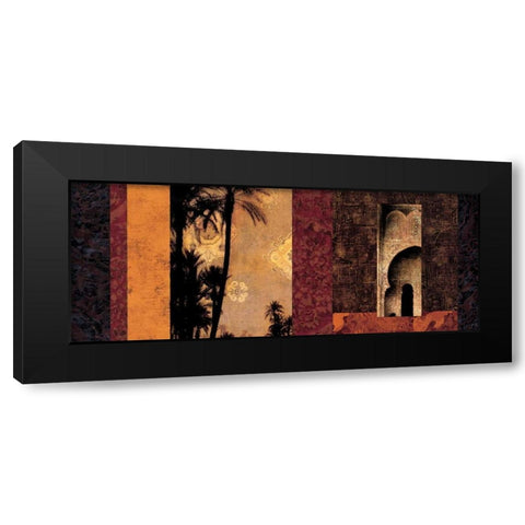 Marrakesh Black Modern Wood Framed Art Print by Donovan, Chris