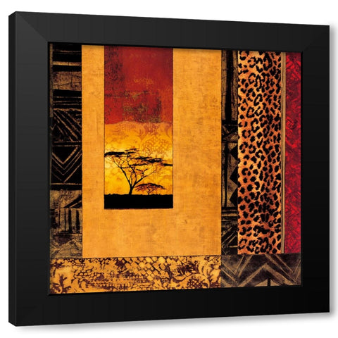 African Studies I Black Modern Wood Framed Art Print with Double Matting by Donovan, Chris