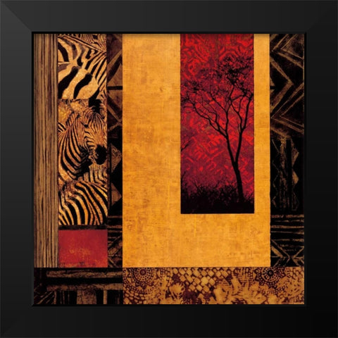 African Studies II Black Modern Wood Framed Art Print by Donovan, Chris