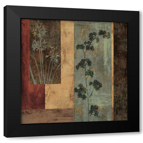 Innervision I Black Modern Wood Framed Art Print with Double Matting by Donovan, Chris