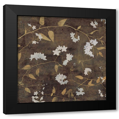 Blossoms I Black Modern Wood Framed Art Print by Donovan, Chris