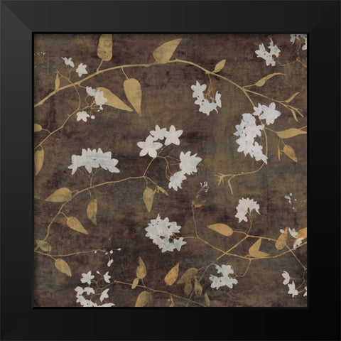 Blossoms I Black Modern Wood Framed Art Print by Donovan, Chris