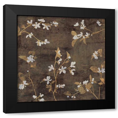 Blossoms II Black Modern Wood Framed Art Print with Double Matting by Donovan, Chris