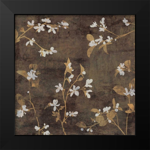 Blossoms II Black Modern Wood Framed Art Print by Donovan, Chris