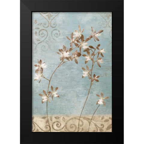 Blue Moves I Black Modern Wood Framed Art Print by Donovan, Chris