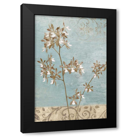 Blue Moves II Black Modern Wood Framed Art Print by Donovan, Chris