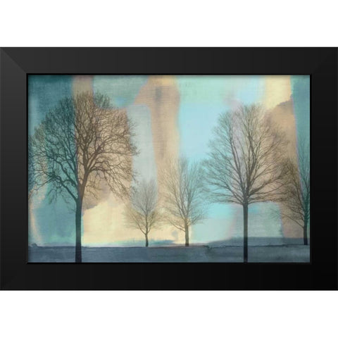 Misty Morning I Black Modern Wood Framed Art Print by Donovan, Chris