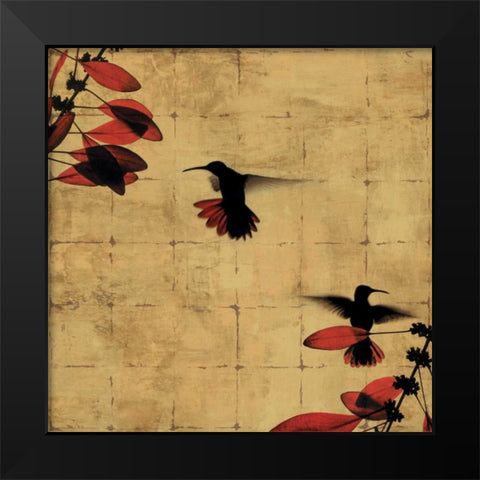 Colibri I Black Modern Wood Framed Art Print by Donovan, Chris