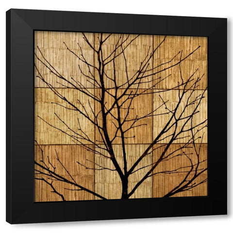 Tree Silhouette II Black Modern Wood Framed Art Print by Donovan, Chris
