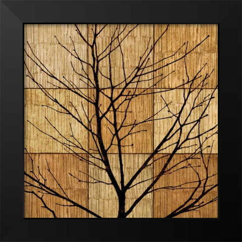 Tree Silhouette II Black Modern Wood Framed Art Print by Donovan, Chris