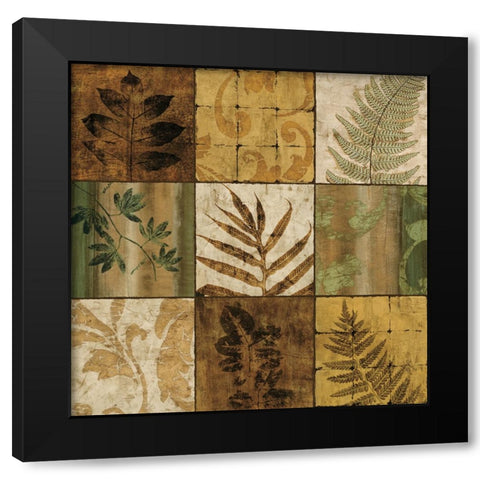 Nature^s Touch I Black Modern Wood Framed Art Print by Donovan, Chris