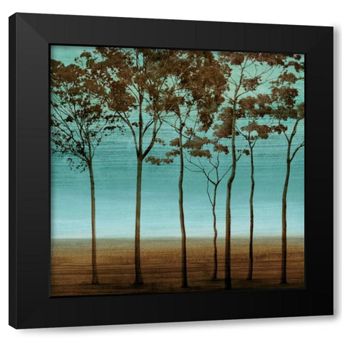 Azure II Black Modern Wood Framed Art Print by Donovan, Chris