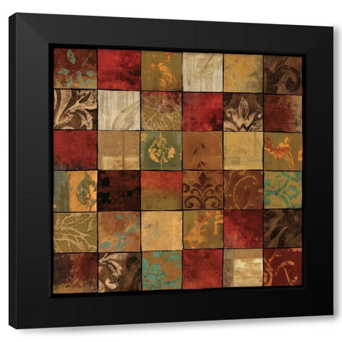 Treasures I Black Modern Wood Framed Art Print with Double Matting by Donovan, Chris