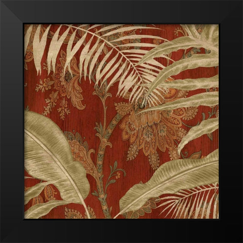 Tropical Garden I Black Modern Wood Framed Art Print by Donovan, Chris