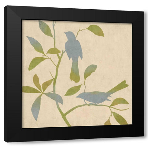 Birdsong I Black Modern Wood Framed Art Print by Donovan, Chris