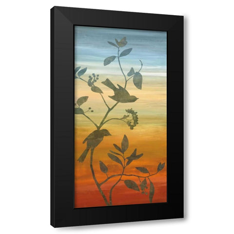 Sunset Friends I Black Modern Wood Framed Art Print with Double Matting by Donovan, Chris