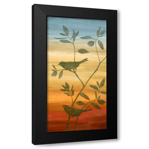 Sunset Friends II Black Modern Wood Framed Art Print with Double Matting by Donovan, Chris