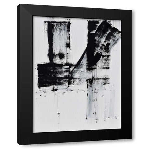 Barely holding on to smoke III Black Modern Wood Framed Art Print with Double Matting by Klingeler, Christian