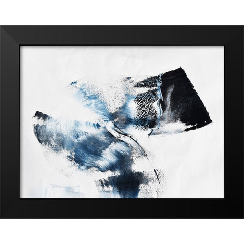 It comes in waves Black Modern Wood Framed Art Print by Klingeler, Christian
