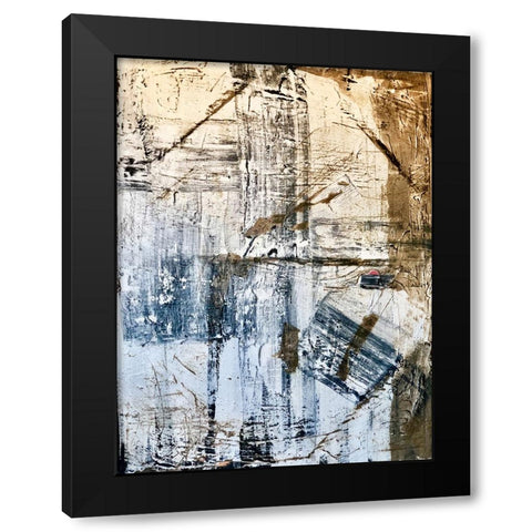 Benzoite Black Modern Wood Framed Art Print by Klingeler, Christian
