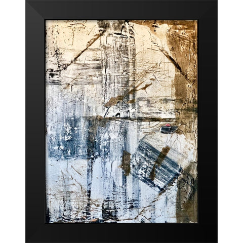 Benzoite Black Modern Wood Framed Art Print by Klingeler, Christian