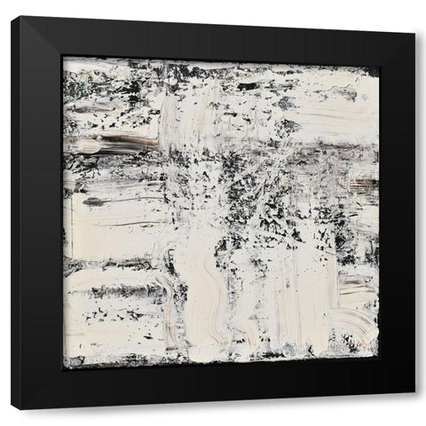 Elemental Breath Black Modern Wood Framed Art Print by Klingeler, Christian