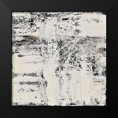 Elemental Breath Black Modern Wood Framed Art Print by Klingeler, Christian