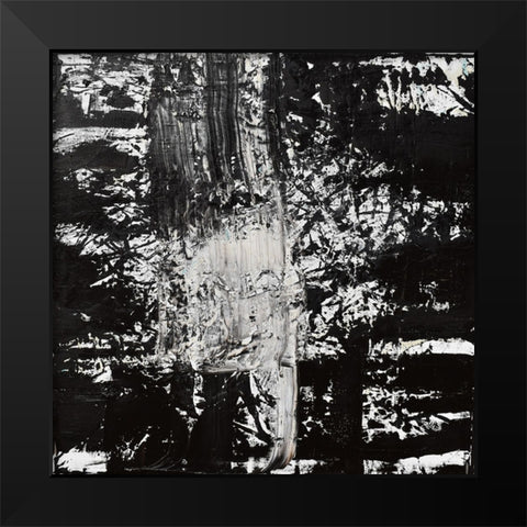 Elemental spark Black Modern Wood Framed Art Print by Klingeler, Christian