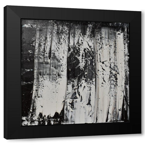 Elemental Wave Black Modern Wood Framed Art Print by Klingeler, Christian