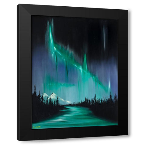 Collison I Black Modern Wood Framed Art Print by Klingeler, Christian