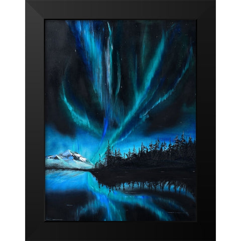 Nordy 24-2 Black Modern Wood Framed Art Print by Klingeler, Christian