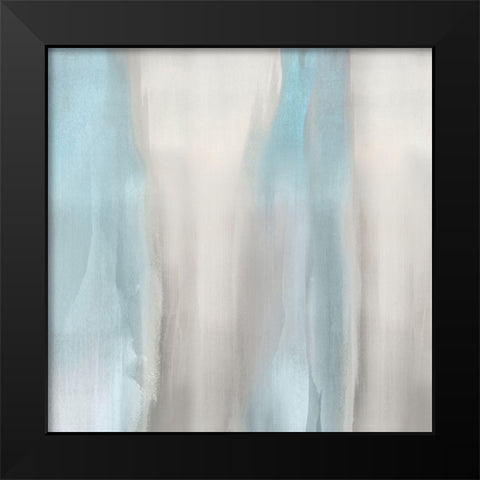 Free Fall Aqua II Black Modern Wood Framed Art Print by Wright, Christine