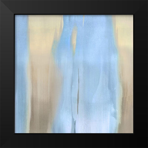 Free Fall Blue II Black Modern Wood Framed Art Print by Wright, Christine