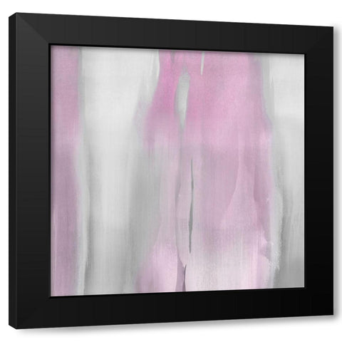 Free Fall Pink Blush I Black Modern Wood Framed Art Print with Double Matting by Wright, Christine