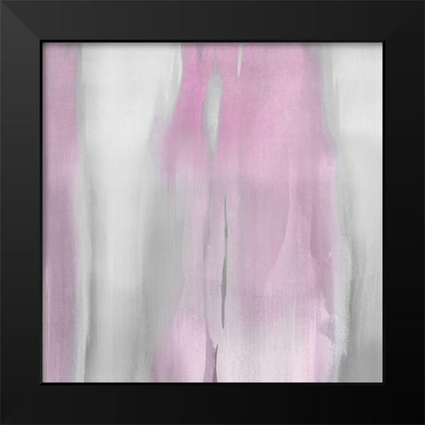 Free Fall Pink Blush I Black Modern Wood Framed Art Print by Wright, Christine