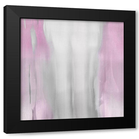 Free Fall Pink Blush II Black Modern Wood Framed Art Print with Double Matting by Wright, Christine