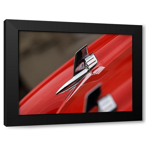 1957 Chevy Bel Air J Black Modern Wood Framed Art Print with Double Matting by Branson, Clive